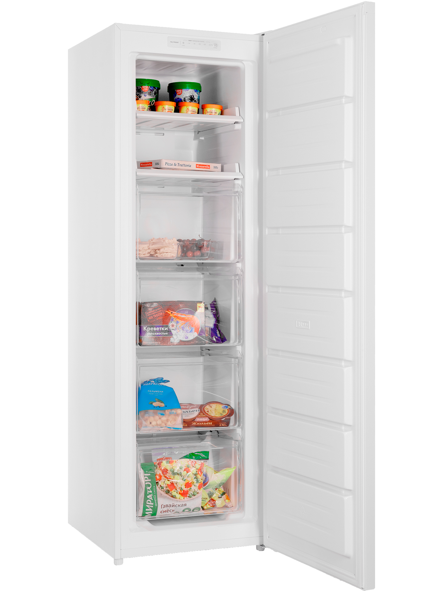 9021338 Морозильный шкаф  HIBERG FR-25 NFCW белый NORDFROST STDN-0072191 - Вид №5
