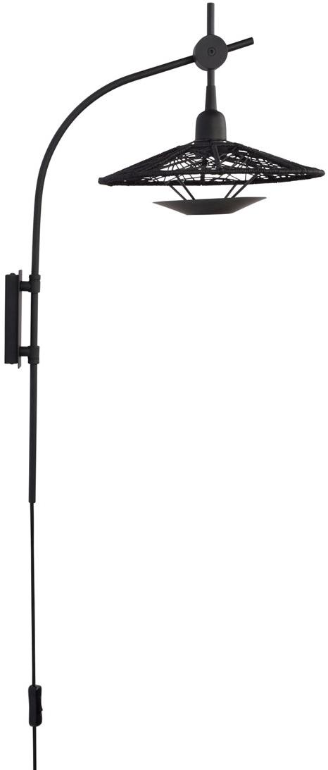 Forestier Настенный светильник из металла и хлопка с фиксированным кронштейном Carpa 21284 - Вид №1