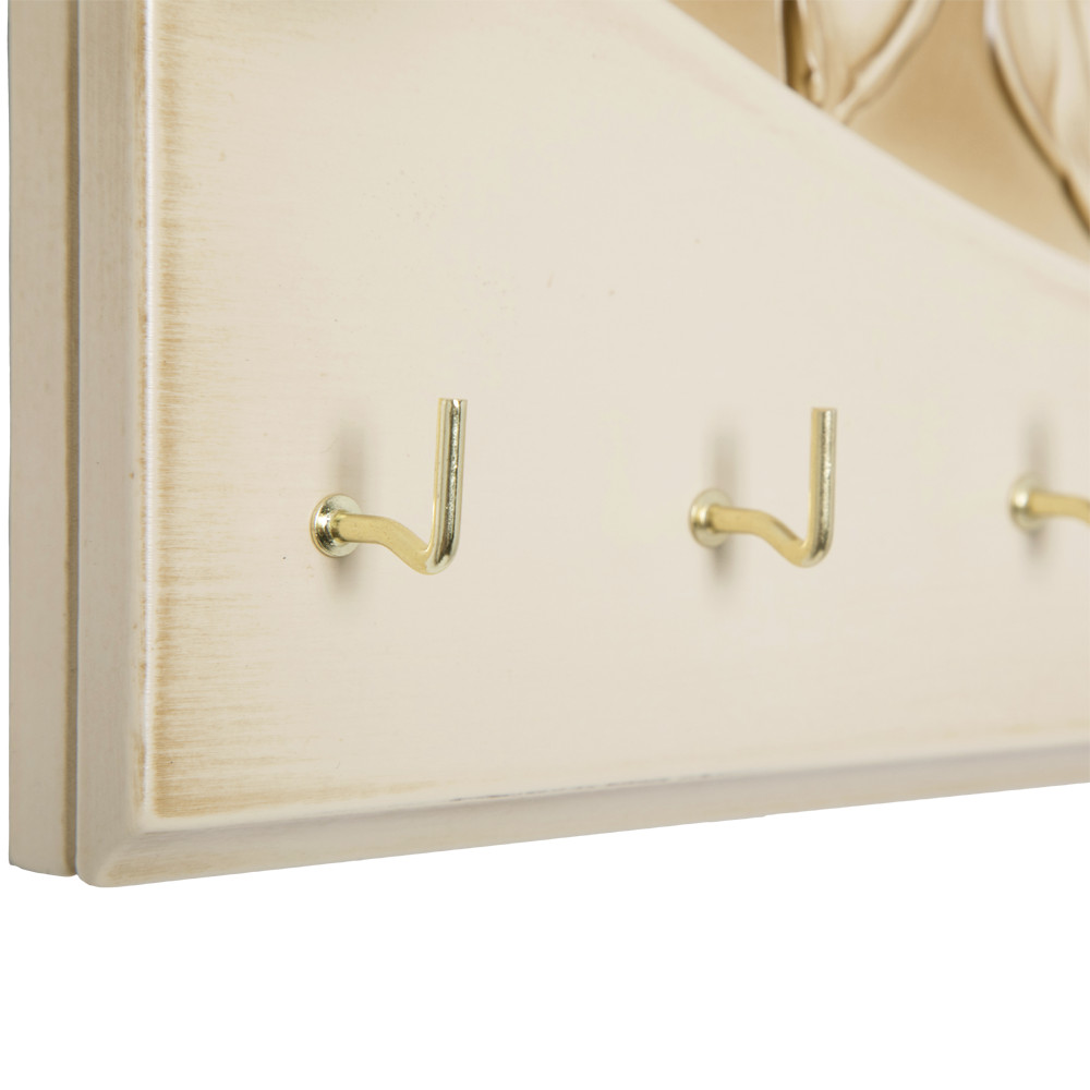 73001 Полка-ключница Терра Бранч Айвори Мраморное Золото BOGACHO 4627179659561 - Вид №3