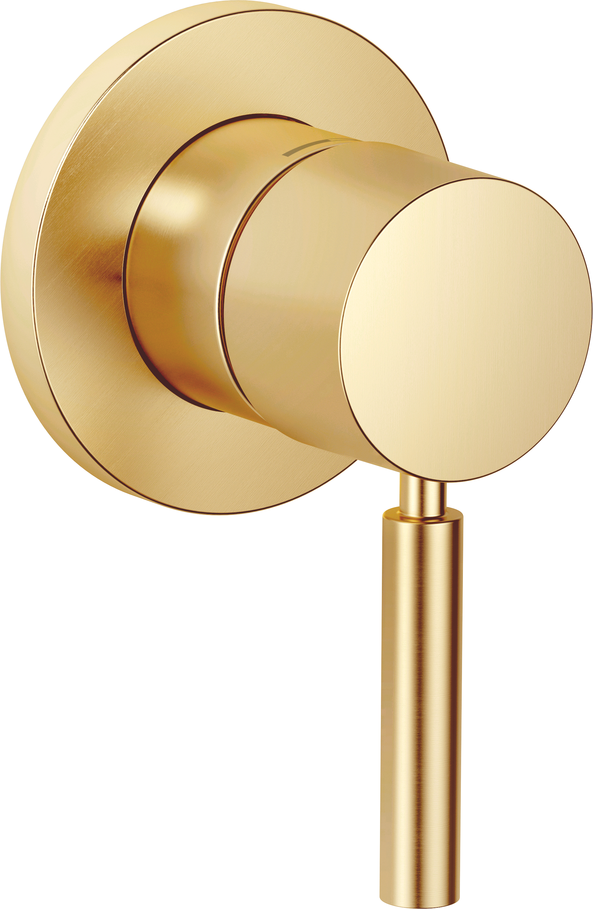 Однорычажный смеситель скрытого монтажа с крышкой - Brushed Durabrass (23-каратное золото) 36060660-28