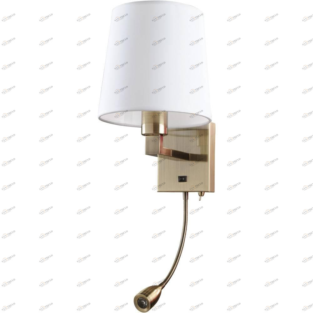 Бра Arte Lamp Hall A9246AP-2AB ARTE LAMP  078158 Белый;золото 