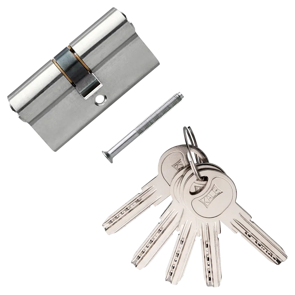 Цилиндр Kale 164SN-62-NI, ключ/ключ, цвет никель 82394557 STLM-2122083  - Вид №1