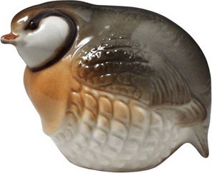 1050808 Императорский фарфоровый завод Скульптура "Каменная куропатка" Фарфор твердый