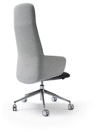 Quinti Sedute Кожаное кресло для руководителя с 5 спицами и высокой спинкой Deep sun-id-1455025 - Вид №6