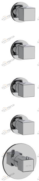 GUGLIELMI Встраиваемый термостатический смеситель для душа на 5 отверстий Gq Fiin00987