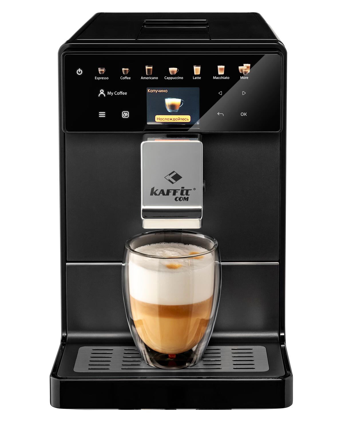 5637155 Кофемашина автоматическая KAFFIT COM Roma A5-2 Black черный STDN-0101393 - Вид №1