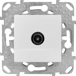 ТВ-розетка оконечная встраиваемая Systeme Electric Unica шлейф, цвет белый