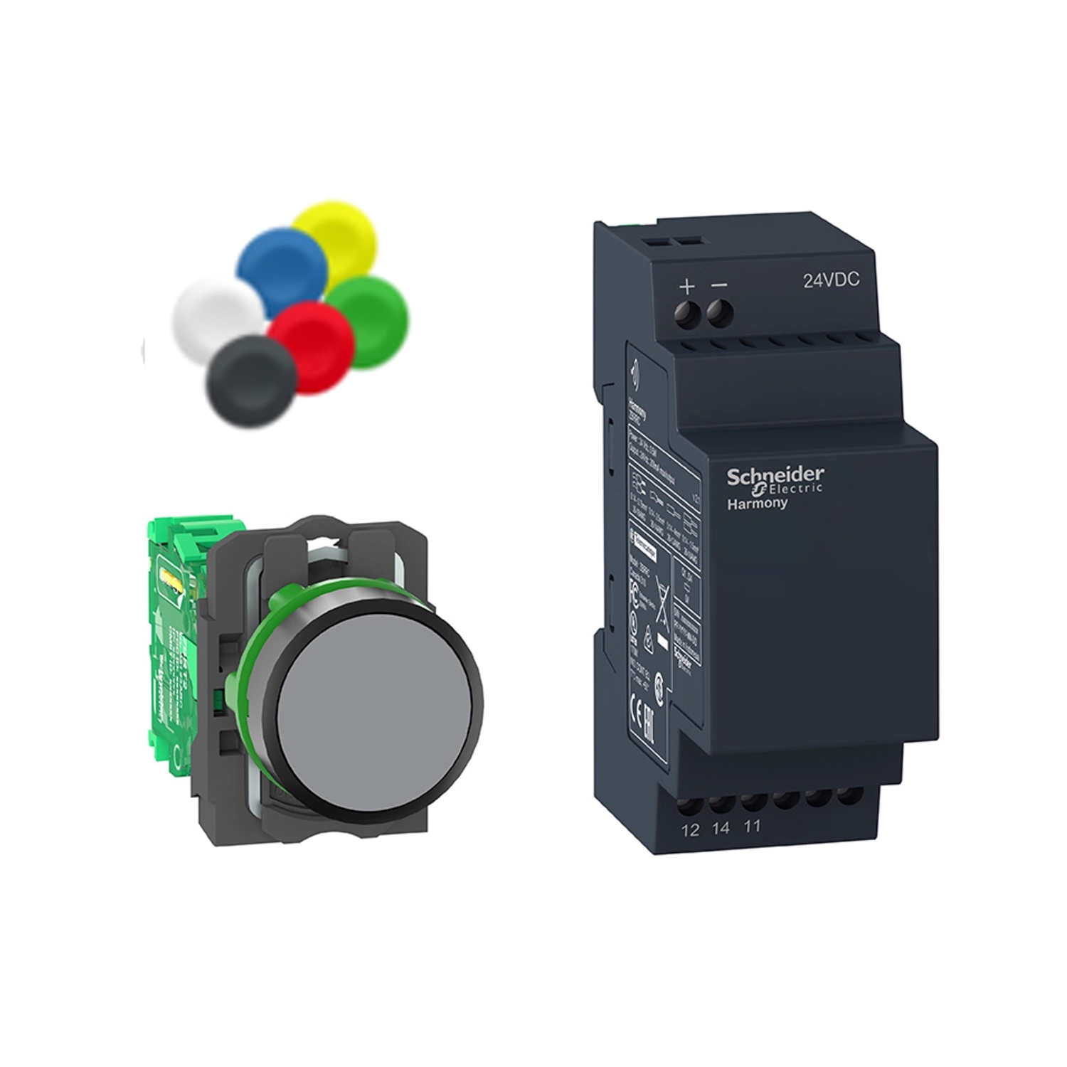 XB5RFB01 Приемник и беспроводная кнопка Harmony мм, 24В, IP20 Schneider Electric Устройства управления 