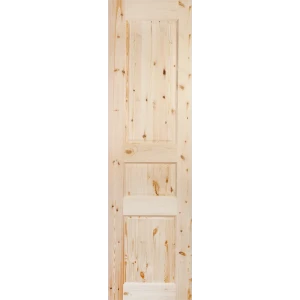 Дверь межкомнатная глухая, 3 филёнки, 60x200 см, массив сосны, цвет бежевый 82214346 STLM-2114593