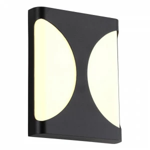 Уличный настенный светильник светодиодный 20х20 см черно-белый CLT CLT 440W BL CRYSTAL LUX CLT 440 00-3898351 Белый;черный