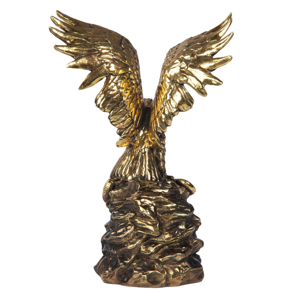 41013 Часы настольные Орел на скале Бронза BOGACHO 4627138242223 - Вид №3