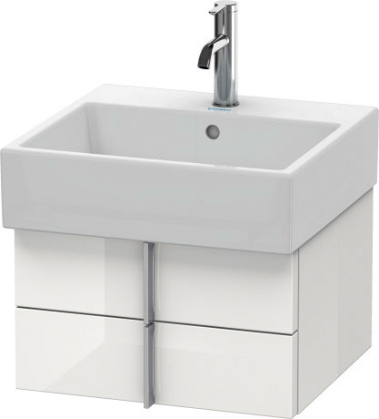 VA628402222 Тумбочка подвесная Vero Air #VA6284 484 x 431 мм Белый глянцевый декор Duravit - Вид №2
