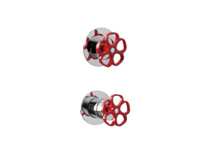 Смеситель для душа из хромированной латуни с 2 отверстиями