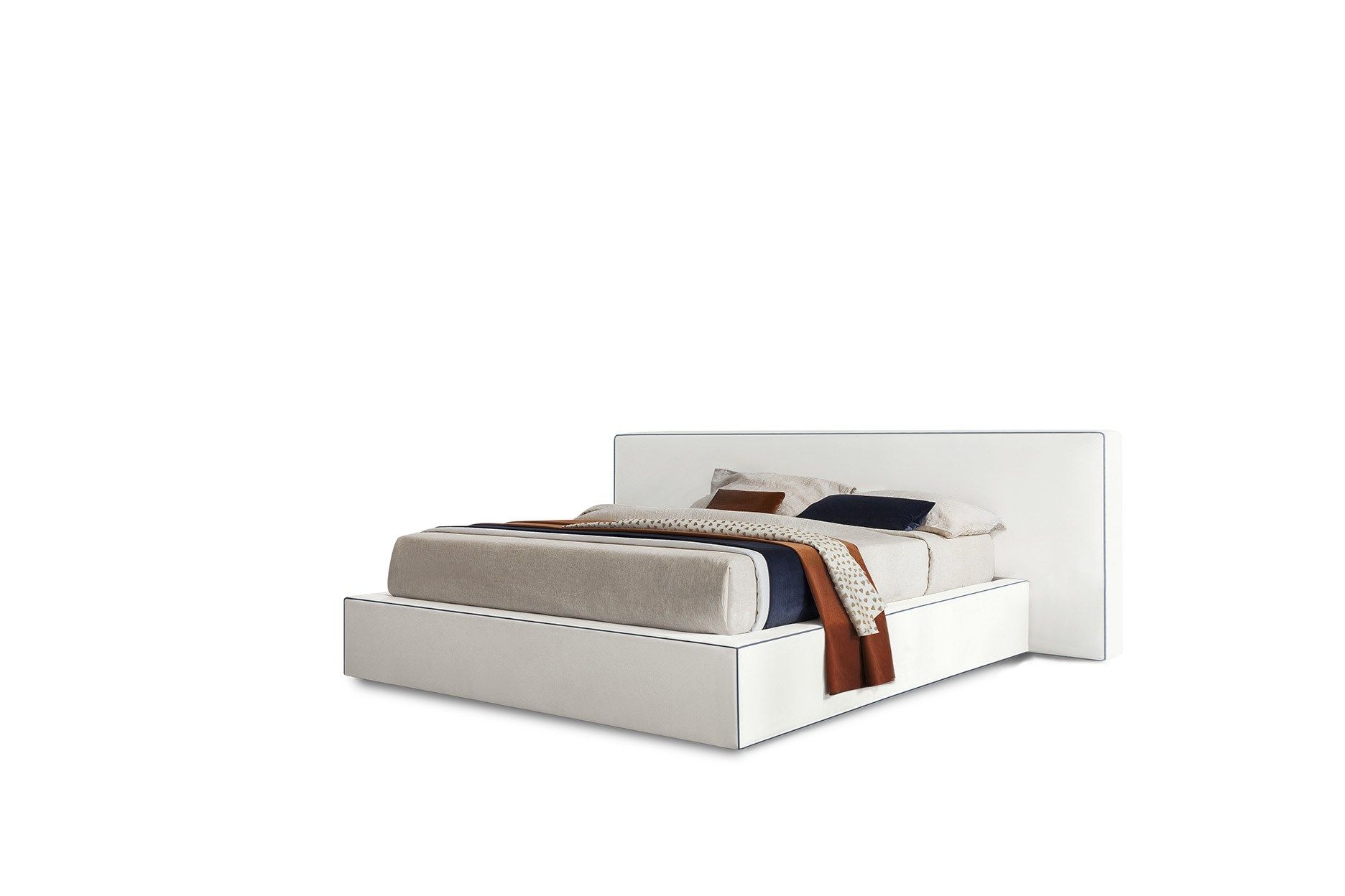 Двуспальная кровать для хранения ткани с мягким изголовьем Felis Bedstories ARCH-00105228 - Вид №2