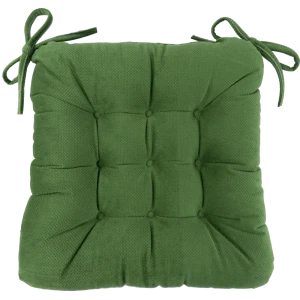 Подушка для стула Linen Way Грид 40x6x36 см полиэстер зеленый