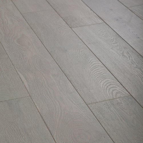 Массивная доска Deker Смоук Аврора Дуб с брашью (Текстурированная) 300-1200х120 мм 2600300625 - Вид №1