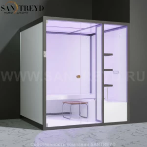 Effegibi BODYLOVE H BL30050002 Хаммам. Установка: в правый угол. Мощность: 7 кВт макс. Размеры: длина 200 см, ширина 176 см. Отделка: без отделки.