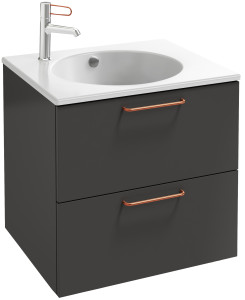 EB2520-R7-N14 Тумба под столешницу 60 см, 2 ящика, бронзовая ручка JACOB DELAFON ODÉON RIVE GAUCHE