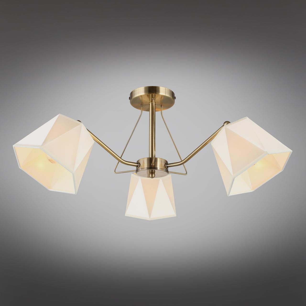 Потолочная люстра Omnilux Rapallo OML-65007-03 OMNILUX RAPALLO 328879 Белый;бронза  - Вид №1