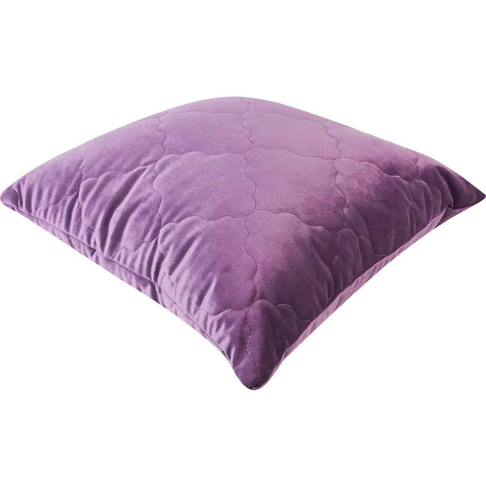 Подушка Ромб 50x50 см цвет сиреневый LINEN WAY STLM-2045411 - Вид №1
