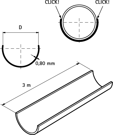 0635390 BIS Полукруглые профили поддержка для пластмассовых труб walraven  - Вид №1