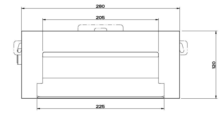 Стальная настенная насадка для душа с водопадом Gessi ARCH-00152486 - Вид №4