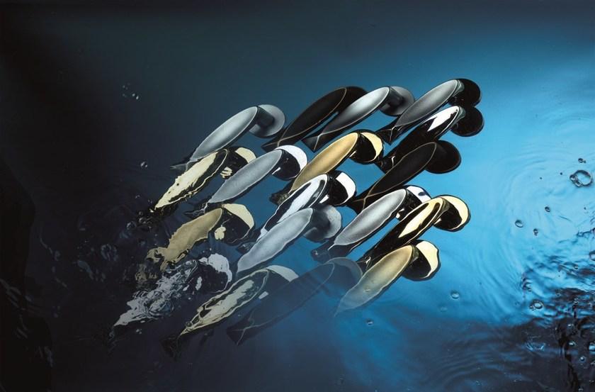 LINEA CALI' Ручка из хромированной латуни на пластине Fish sun-id-1382597 - Вид №1