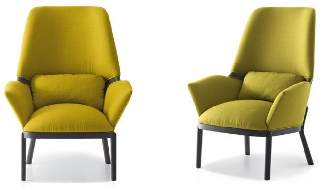 arflex Мягкое кресло из ткани с подлокотниками с высокой спинкой sun-id-1378286 - Вид №4