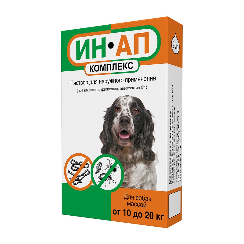 УТ0007983 Комплекс для собак ИН-АП 566 весом от 10 до 20кг, 2мл НПП СКИФФ 