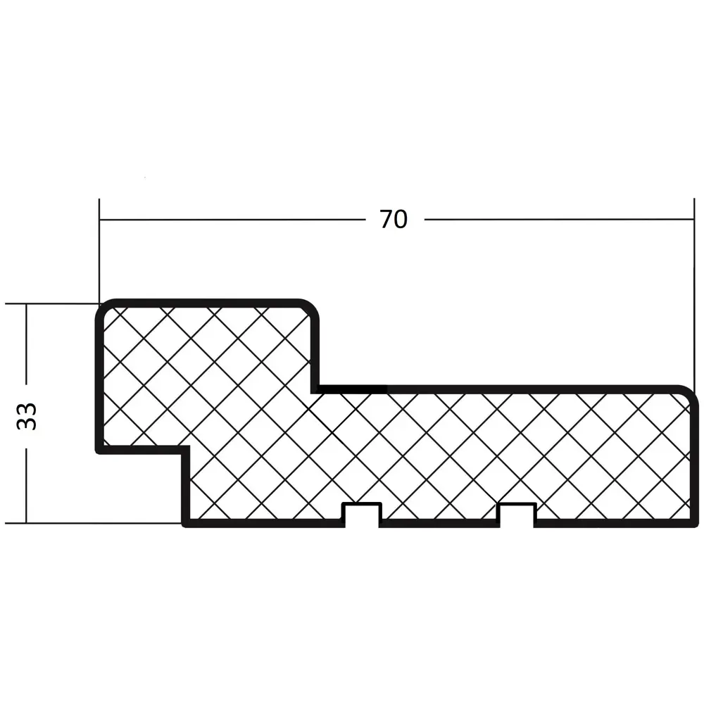 Дверная коробка хелли 2100x70x33 мм шпон натуральный цвет дуб тонированный (комплект 2.5 шт.) 13376701 STLM-2133030 Santreyd  - Вид №3