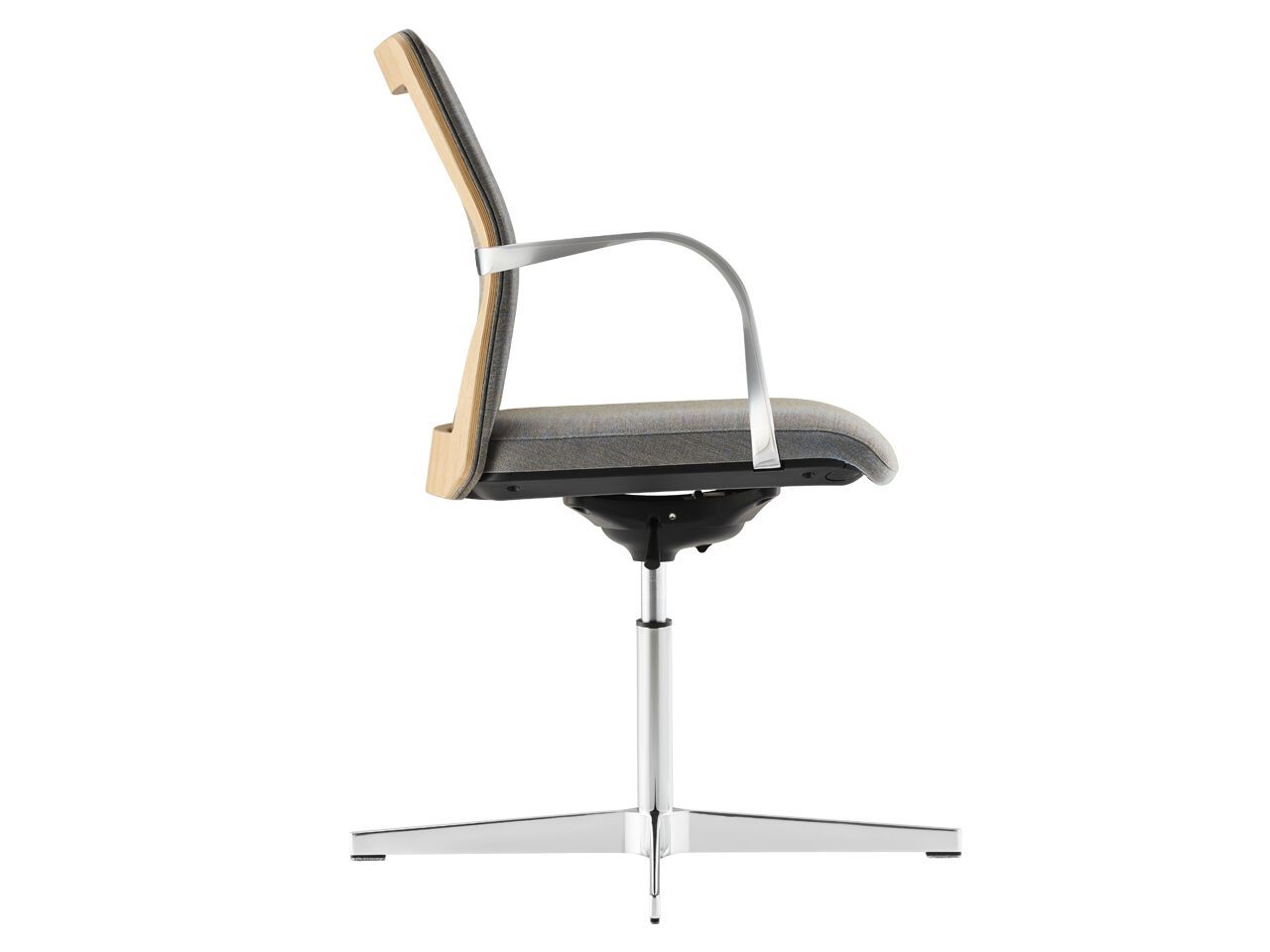 4-спицевое кожаное офисное кресло с подлокотниками Howe MN1 ARCH-00132608