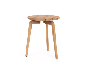 Круглый стол из тикового дерева