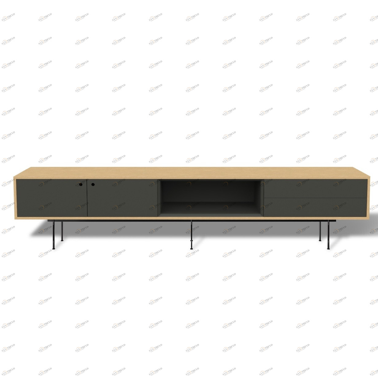 Тумба под телевизор коричневая Ultra BRAGIN DESIGN TUBE 00-3974627 Коричневый