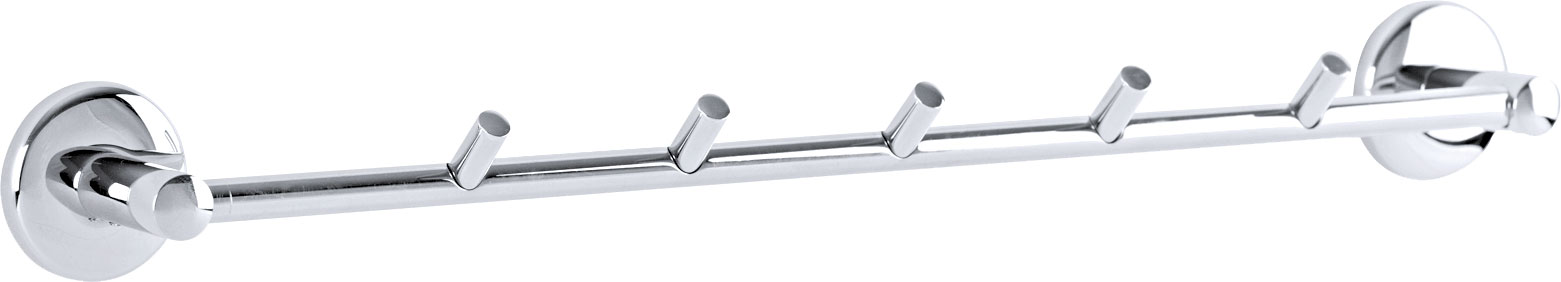 140102017 Держатель для полотенец Bianca длинный с 5 ручками 50см Eca  - Вид №1
