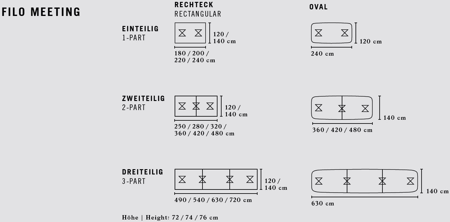 BENE Модульный стол для переговоров из дерева Filo sun-id-1463846 - Вид №6