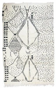 AFOLKI Прямоугольный шерстяной коврик с рисунком Beni ourain Taa1269be