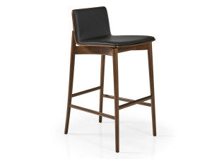 Высокий стул из бука с мягким сиденьем