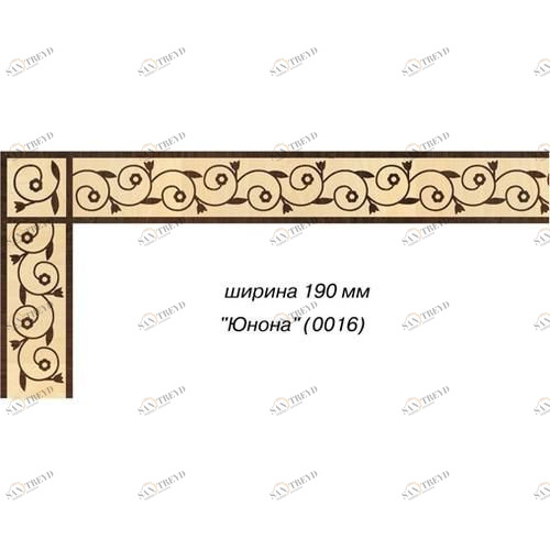 Художественный паркет Da Vinci Паркетный Бордюр 26-212 Орех Европейский (Грецкий) Селект (Гладкая) 1000х200 мм 26011212