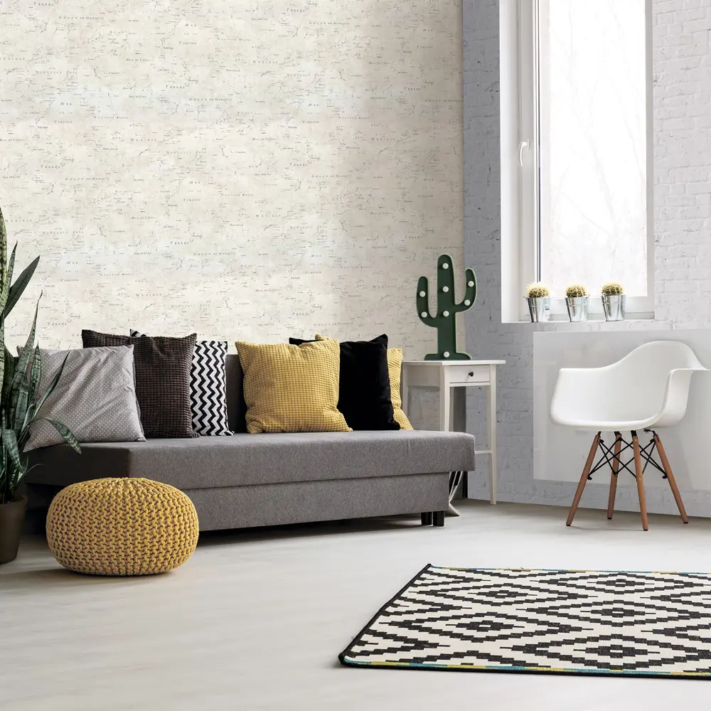 Обои флизелиновые «Куба» бежевые 1.0 м 210230-04 82774425 STLM-2152382 OVK DESIGN - Вид №3
