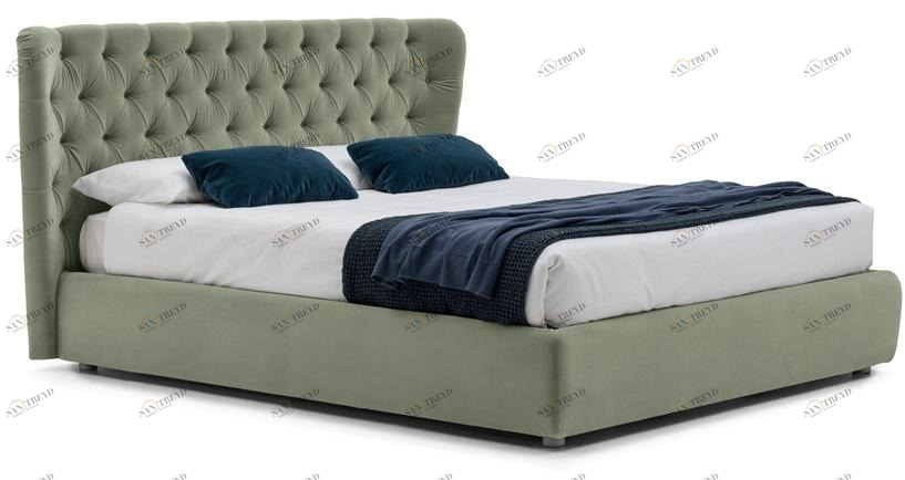 Bolzan Letti Кровать-контейнер с изголовьем капитоне Selene sun-id-1423296