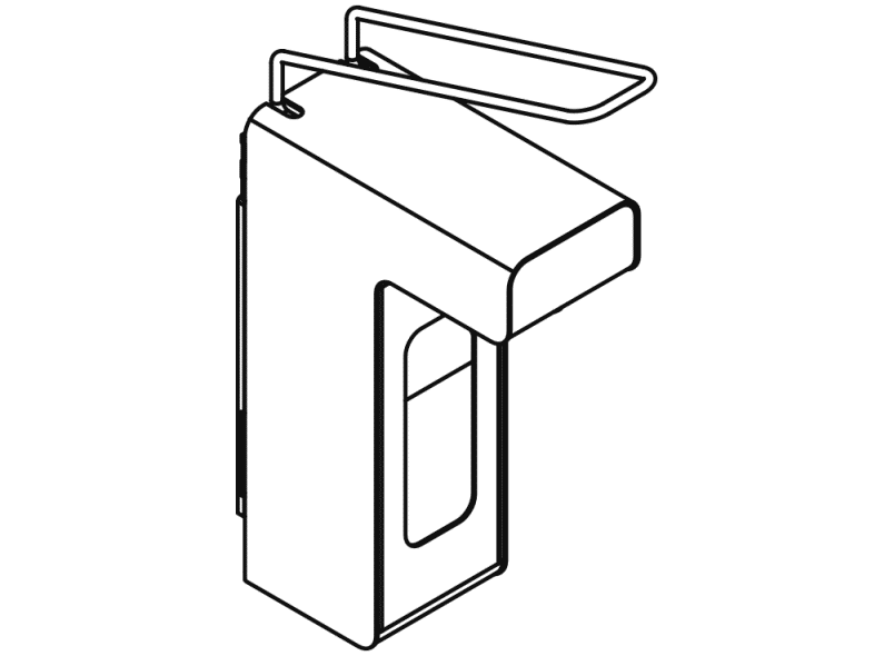 900.06.00361 Дезинфицирующее средство или дозатор мыла HEWI System 900 - Вид №3