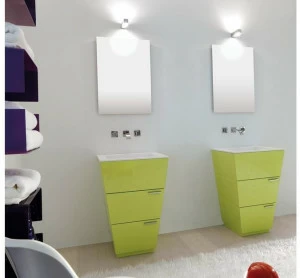 LASA IDEA Лаковая тумба под умывальник с ящиками Libeccio