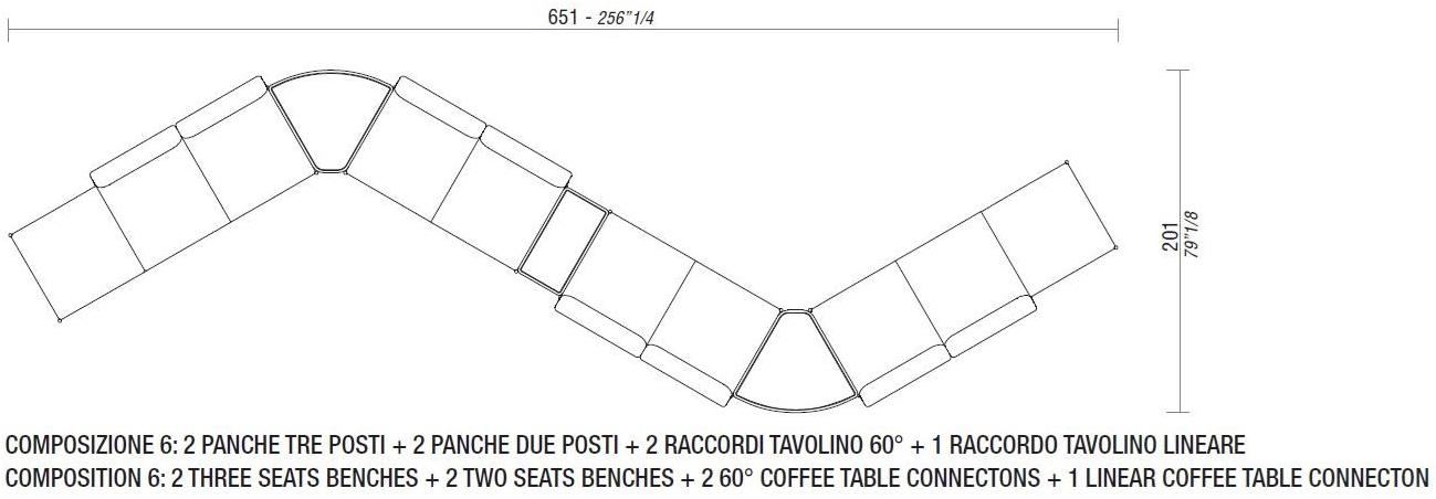 ESTEL GROUP Скамейка из ткани Dolly sun-id-1438179 - Вид №10