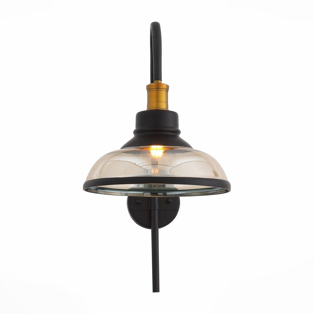 Бра ST Luce Corati SL263.401.01 ST LUCE ПОД СТАРИНУ, ФОНАРЬ 118974 Прозрачный;черный  - Вид №1