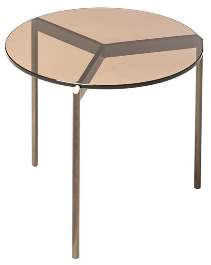 Shake Круглый стеклянный журнальный столик Lily sun-id-1449466 - Вид №2