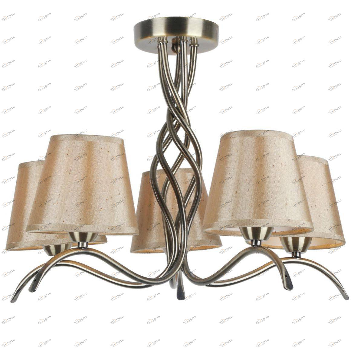 Потолочная люстра Arte Lamp 60 A6569PL-5AB ARTE LAMP ДИЗАЙНЕРСКИЕ 058515 Бежевый 