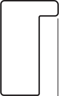 BY 7480 Зеркало в багетной раме - белый 20 mm EVOFORM Definite - Вид №4