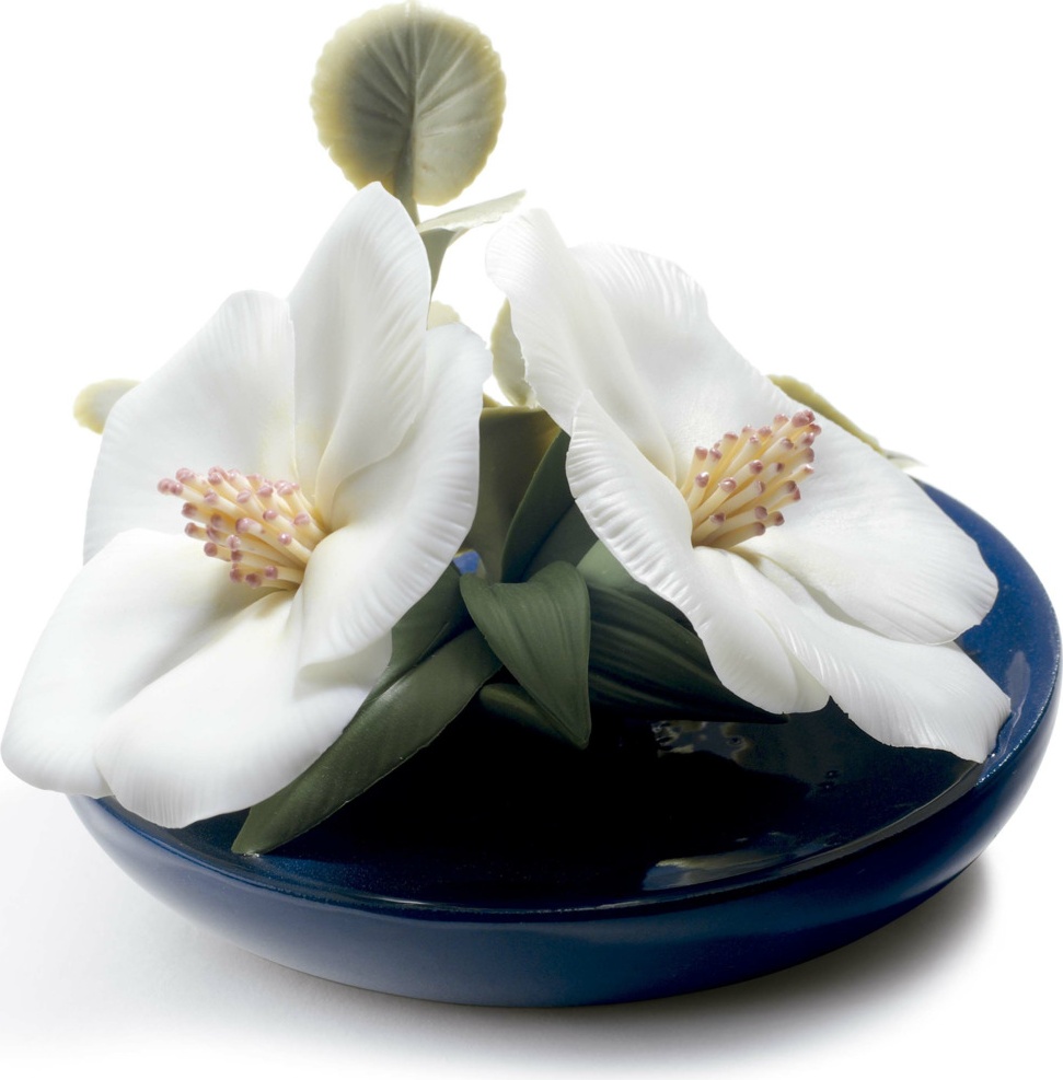 10669170 LLADRO Фигурка Lladro "Цветы Лаватеры" 9х12см Фарфор Lladró 