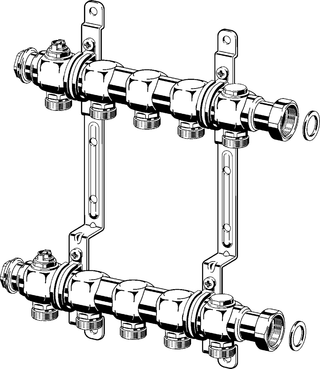 Viega Коллектор 1078 (587581) 587 581 - Вид №1