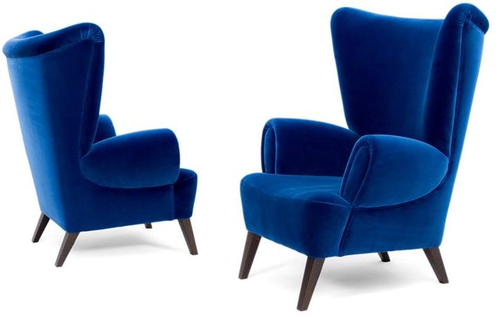 Mytto Мягкое бархатное кресло с подлокотниками Larforma sun-id-1451577 - Вид №4